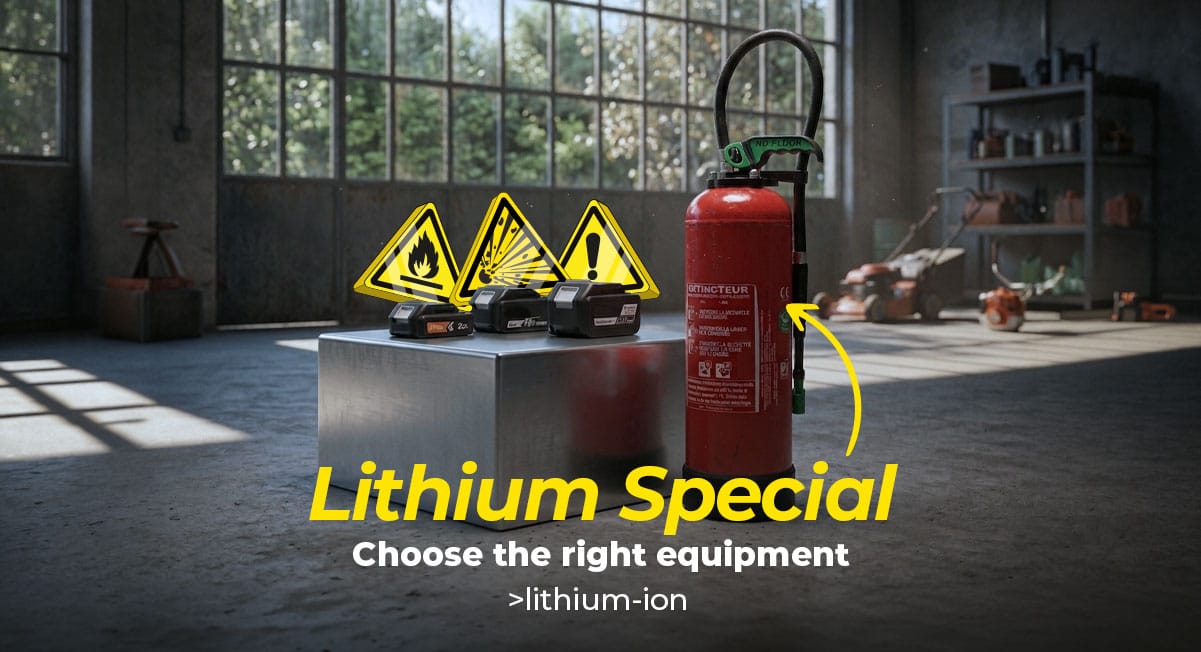 Extinguishing a lithium fire: Use the right equipment