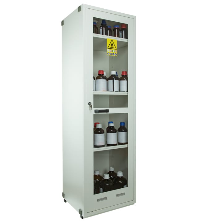 1- glass door tall safety cabinet