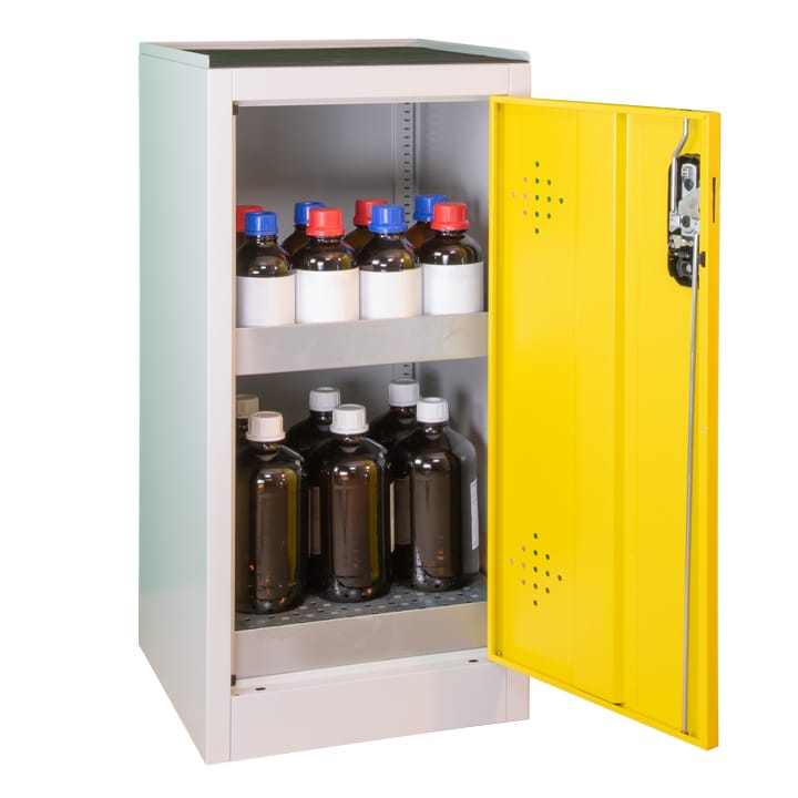 1- yellow door working cover safety cabinet