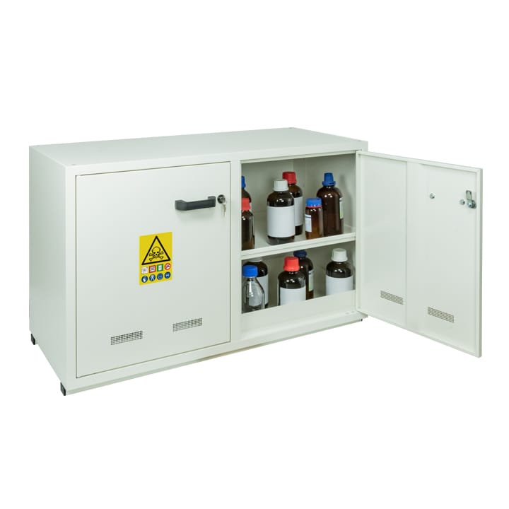 2- door under-bench safety cabinet