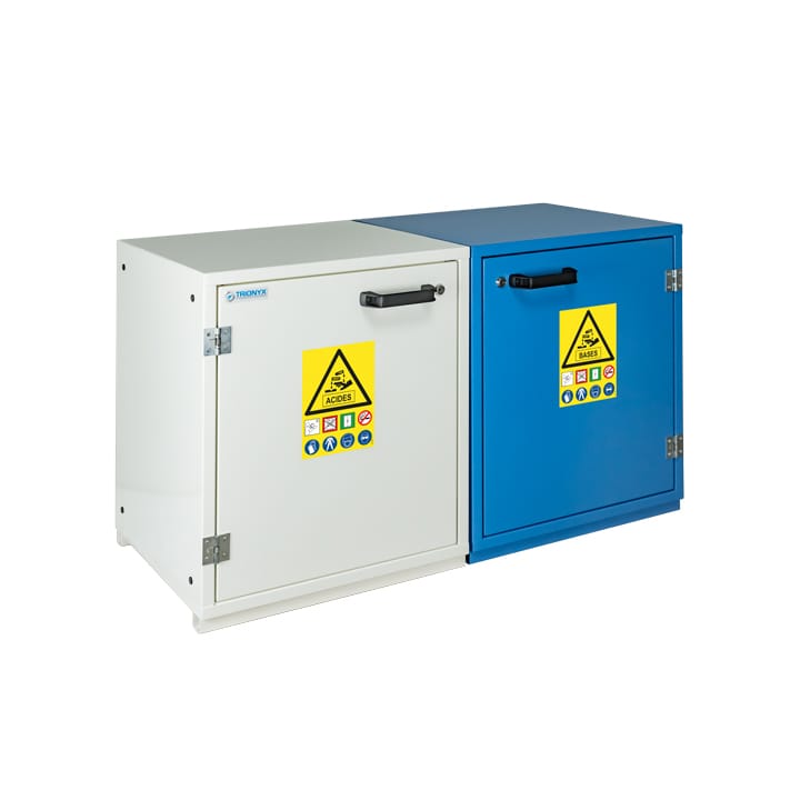 2- door underbench safety cabinet for acids and bases