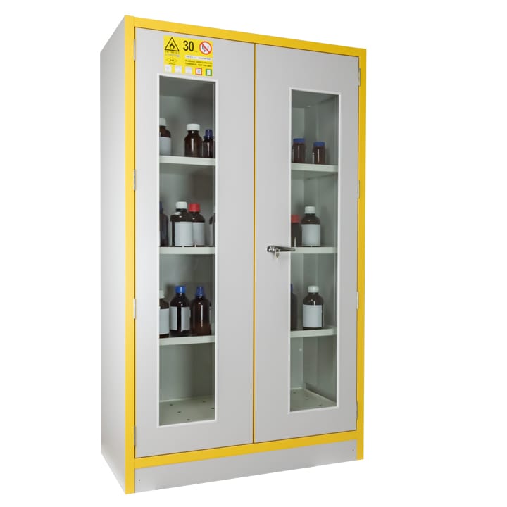 2- glass door tall safety cabinet Type 30