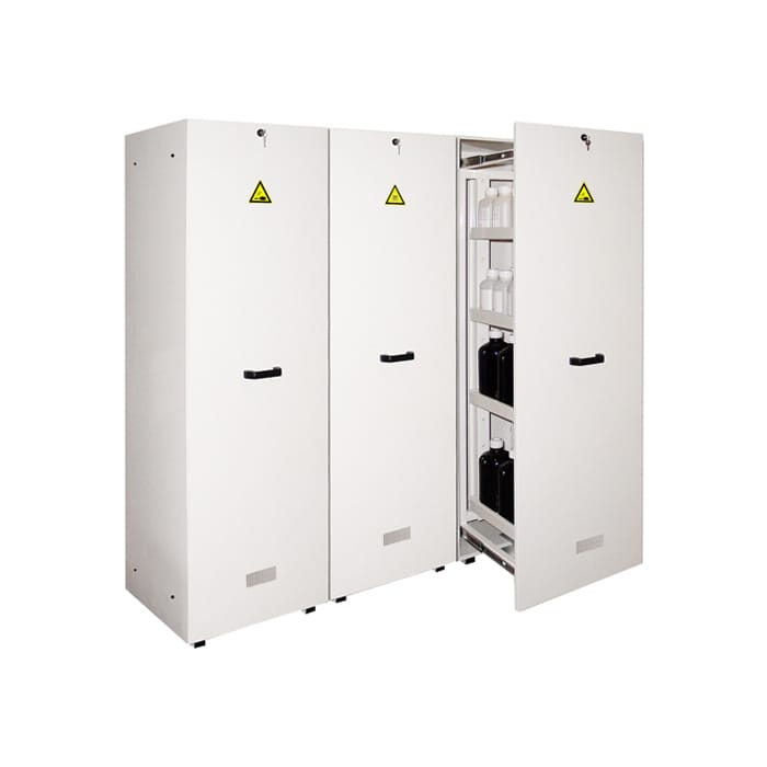 3- sliding door tall safety cabinet - 3 compartments