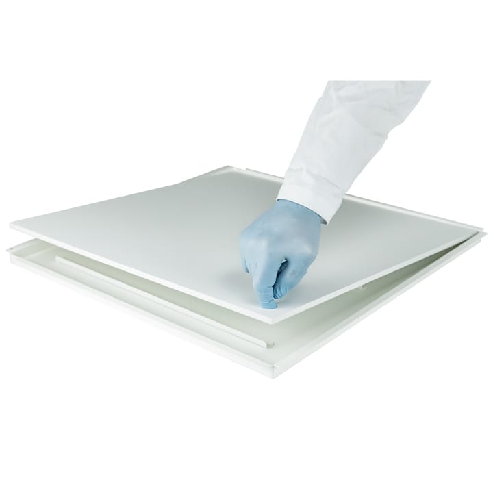 Containment sump and melamine work-top for H06