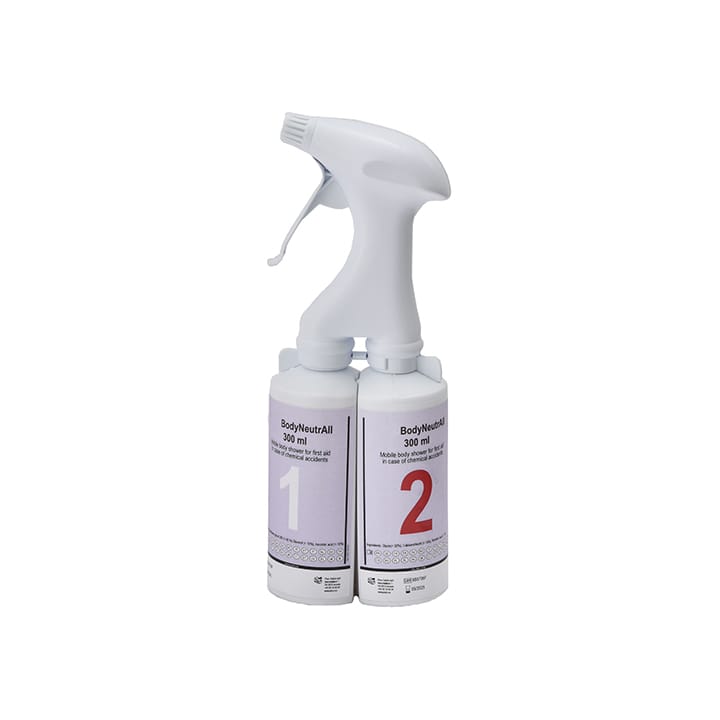 Dual-component decontamination spray