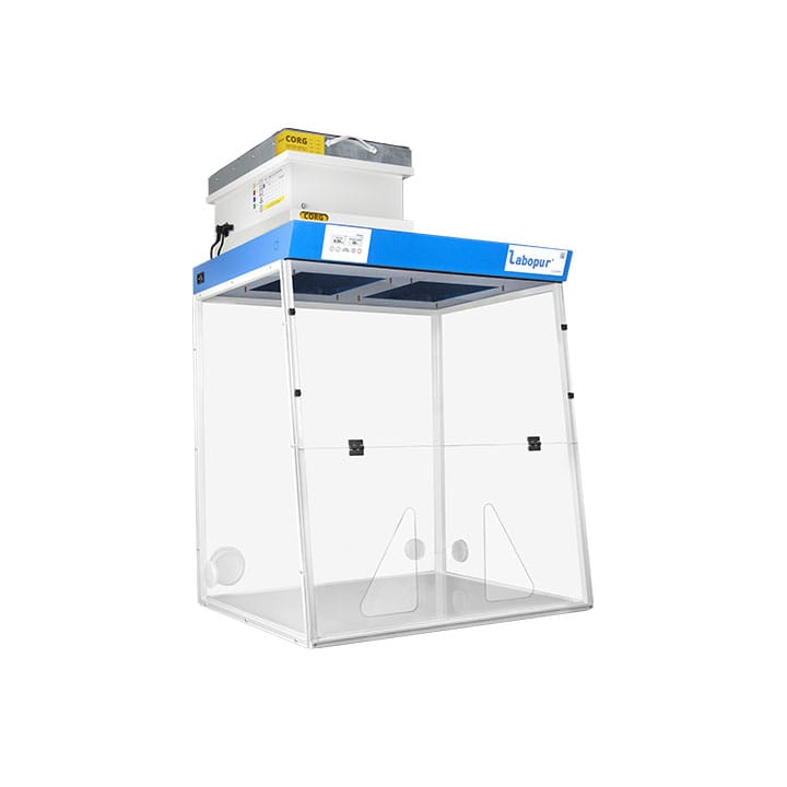 Ductless fume hood 900 mm - 1 Module - for liquid - two openings