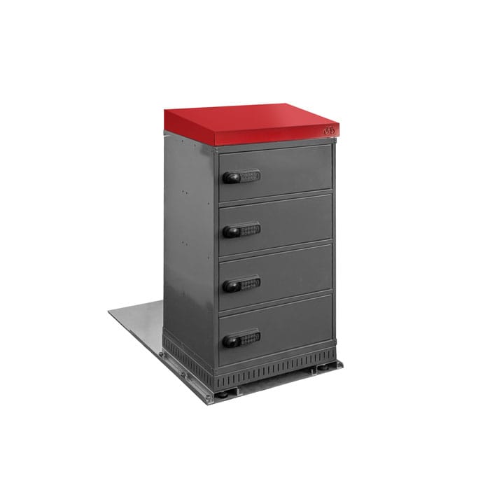 Outdoor counter cabinets - 4 compartments