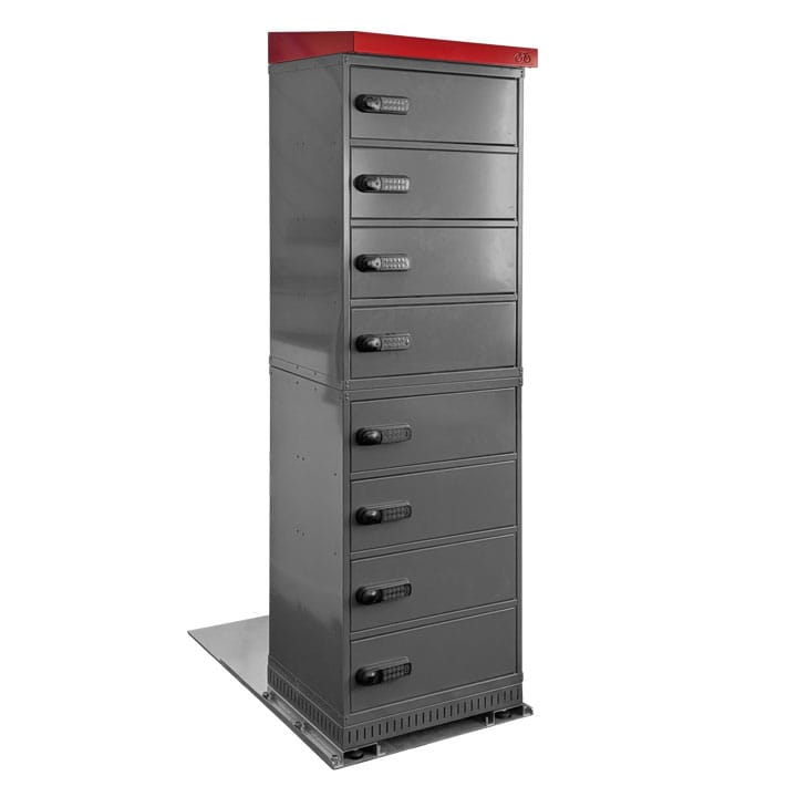 Outdoor counter cabinets - 8 compartments