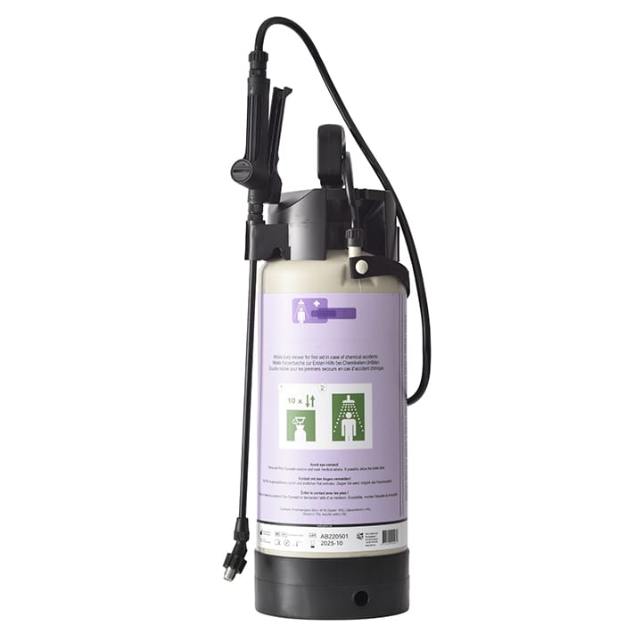 Portable decontaminating body shower 5L