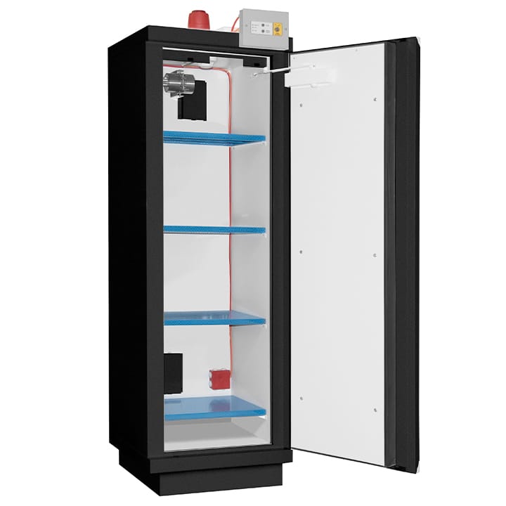 Safety cabinet 90 min lithium batteries hight 1 door + 4 E48Li + Vig190