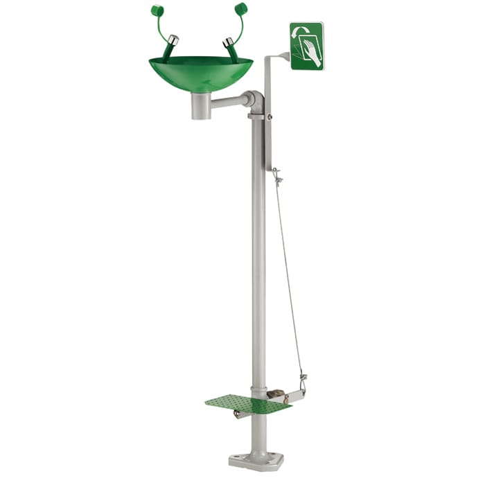 Safety eye-washer for indoor out outdoor use