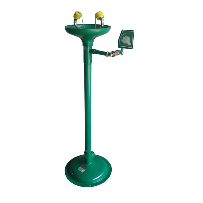 Safety eye-washer - wall mounted for indoor use