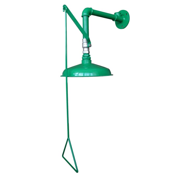 Safety shower - wall mounted for indoor use