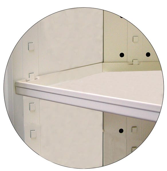 Shelf protection in PVC