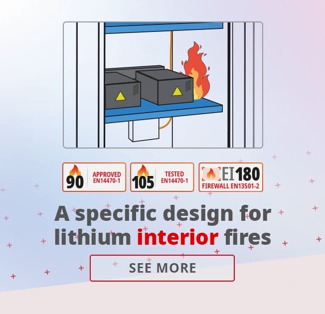A specific design for internal lithium fires