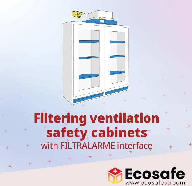 Filtering ventilation safety cabinets