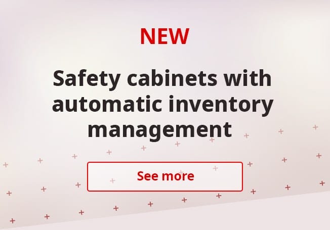 New safety cabinet with automatic inventory management