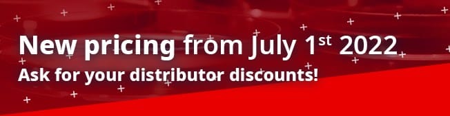 New tariff from 1 July 2022: ask for your distributor discounts