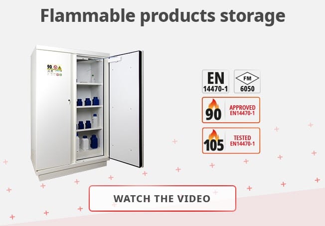 Video: the range of cabinets for flammable products