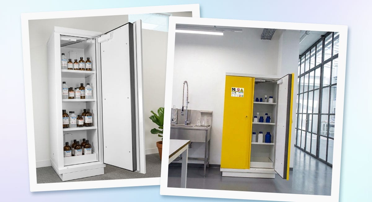 A closer look at our flammable storage cabinets