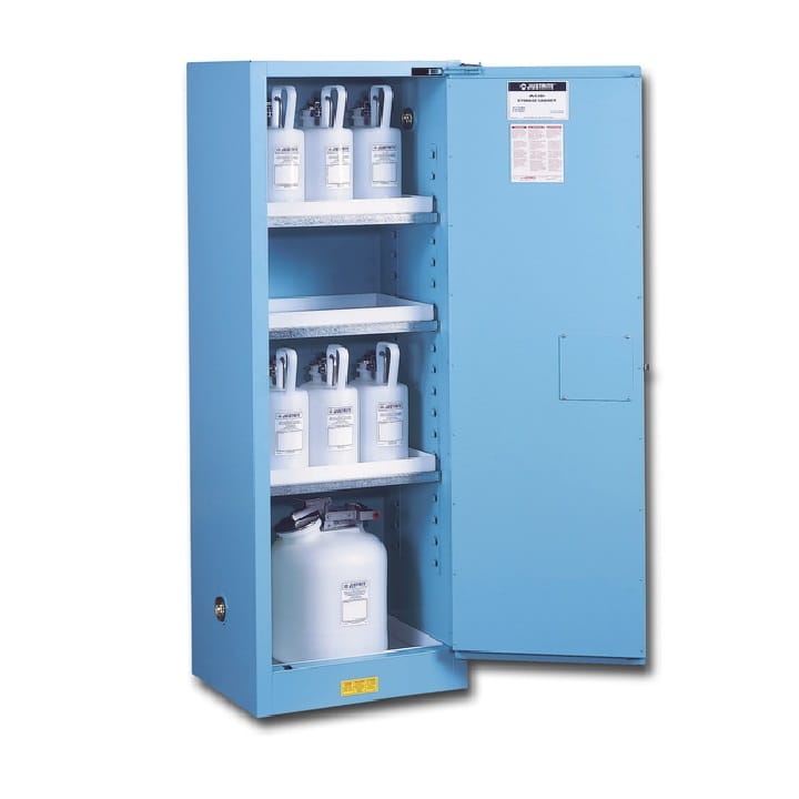 1- door large safety cabinet for corrosives