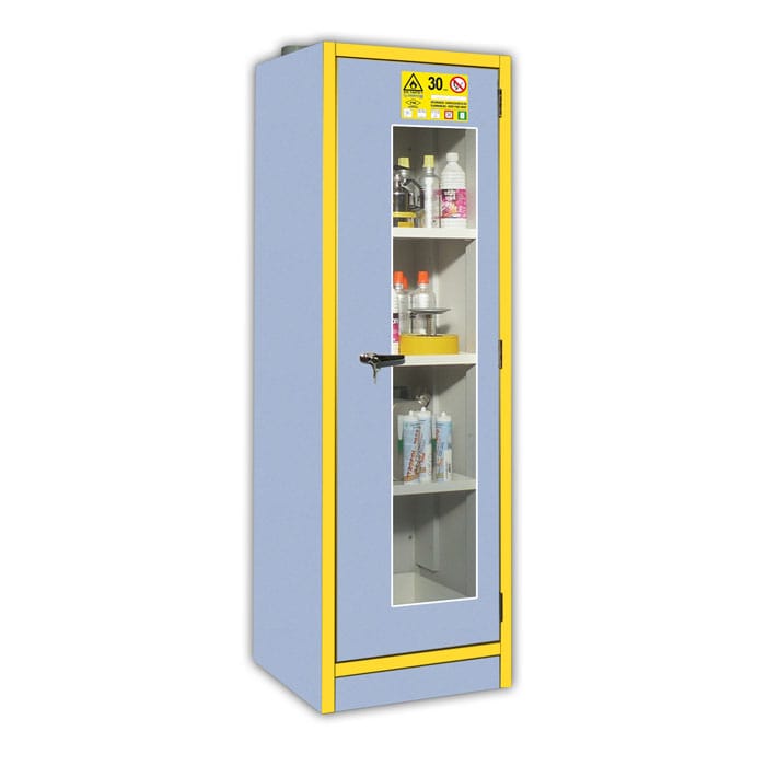 1- glass door tall safety cabinet Type 30
