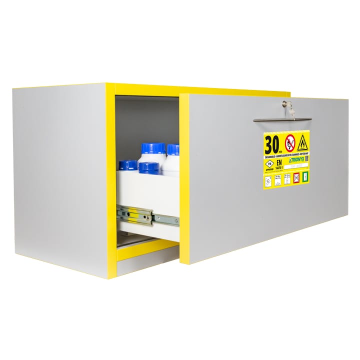 1- sliding door underbench safety cabinet Type 30