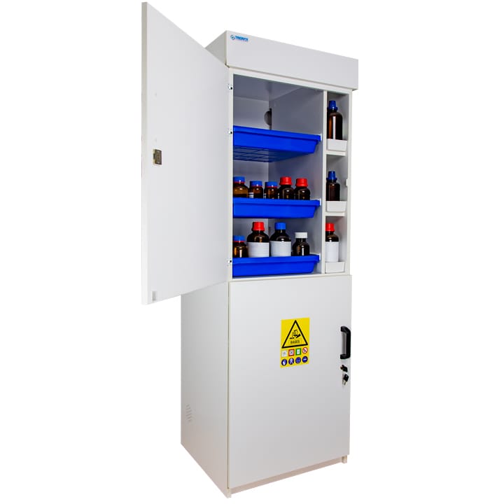 2- door tall melamine safety cabinet for acids and bases