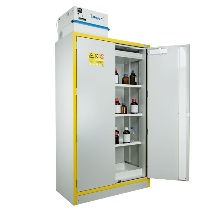 2- door tall safety cabinet Type 30 with filtration