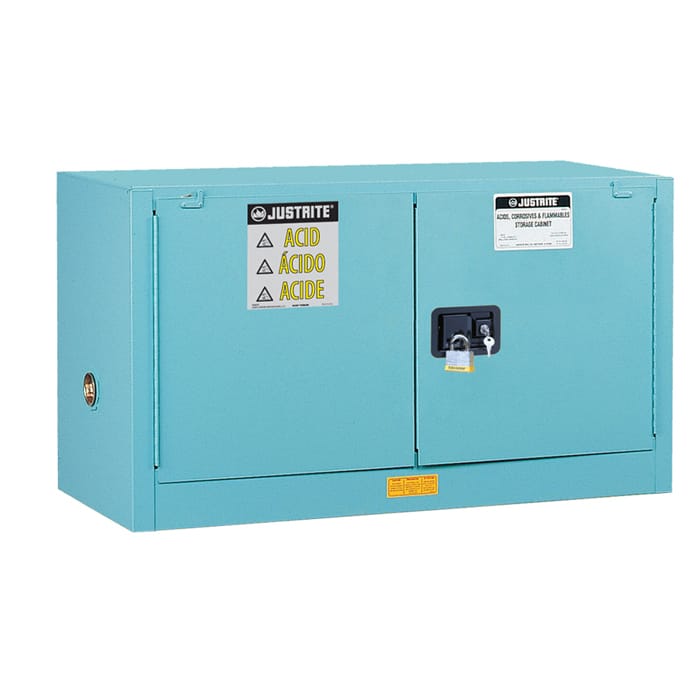 2- door underbench safety cabinet for corrosives