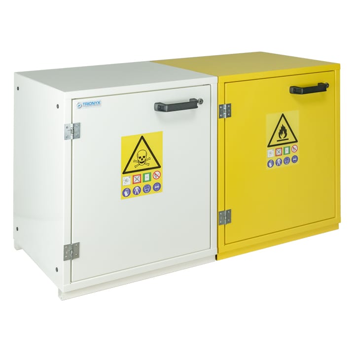 2- door underbench safety cabinet for flammables and toxics
