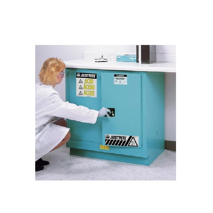 2- door working cover style safety cabinet for corrosives