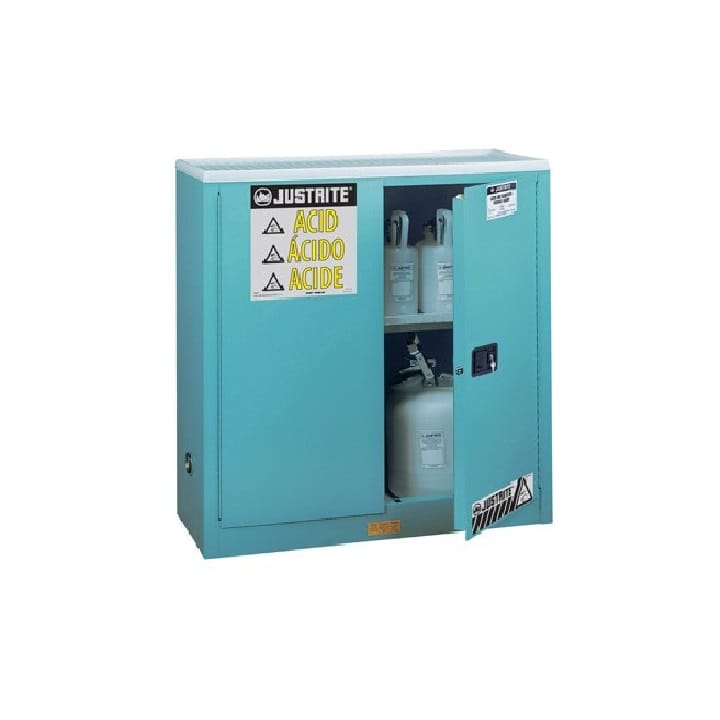 2- door working cover style safety cabinet for corrosives