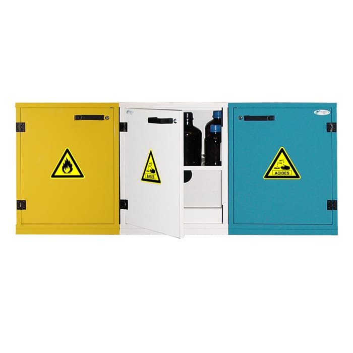 3- door underbench safety cabinet for acids, bases and flammables