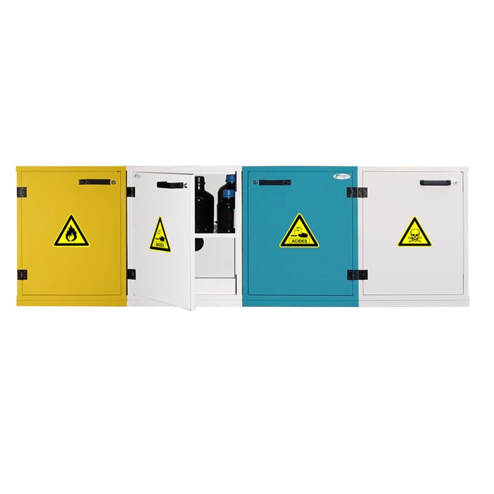 4- door underbench safety cabinet for acids, bases, flammables and toxics