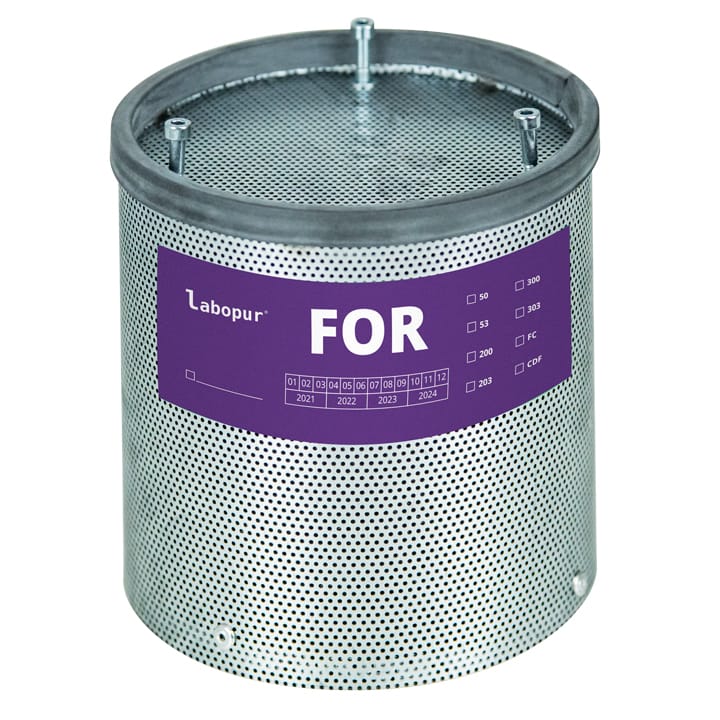 Activated carbon filter for formaldehyde vapors - for filtration box type CDF or cabinet AF10