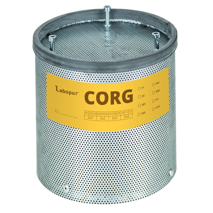 Activated carbon filter for organic and corrosive vapors - for filtration box type CDF or cabinet AF10