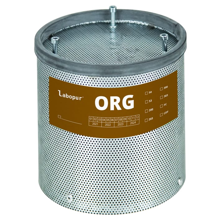 Activated carbon filter for organic vapors - for filtration box type CDF or cabinet AF10