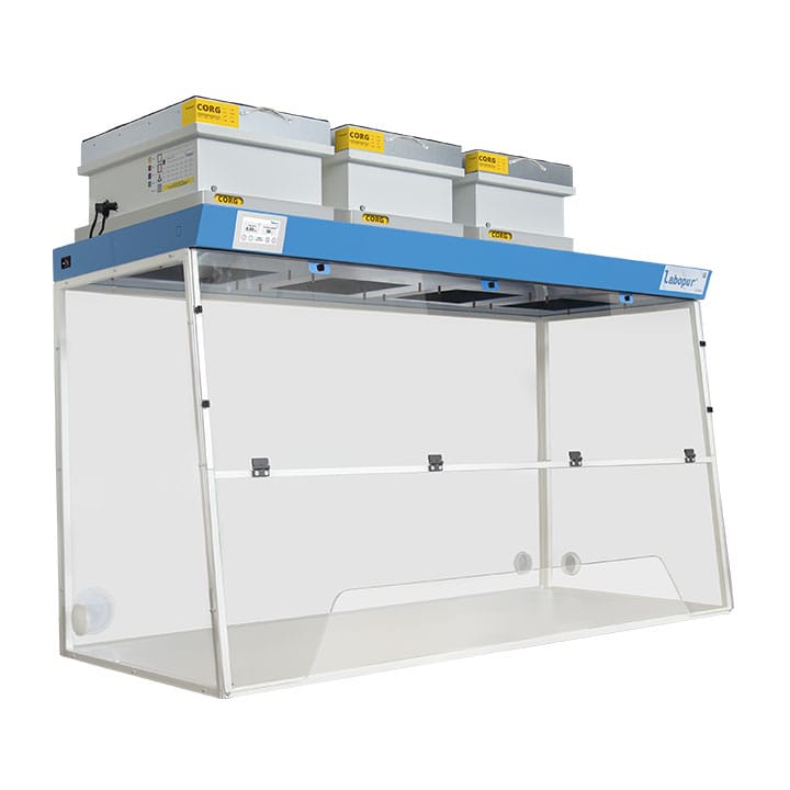 Ductless fume hood 1800 mm - 3 modules - for liquid - Large opening