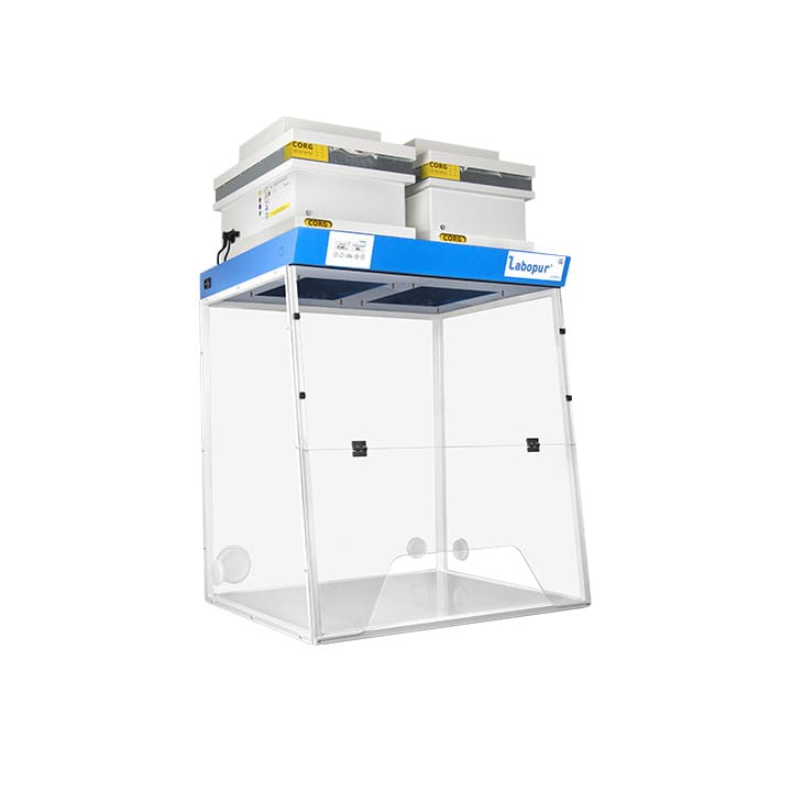 Ductless fume hood 900 mm - 2 Modules - for clean room - one opening