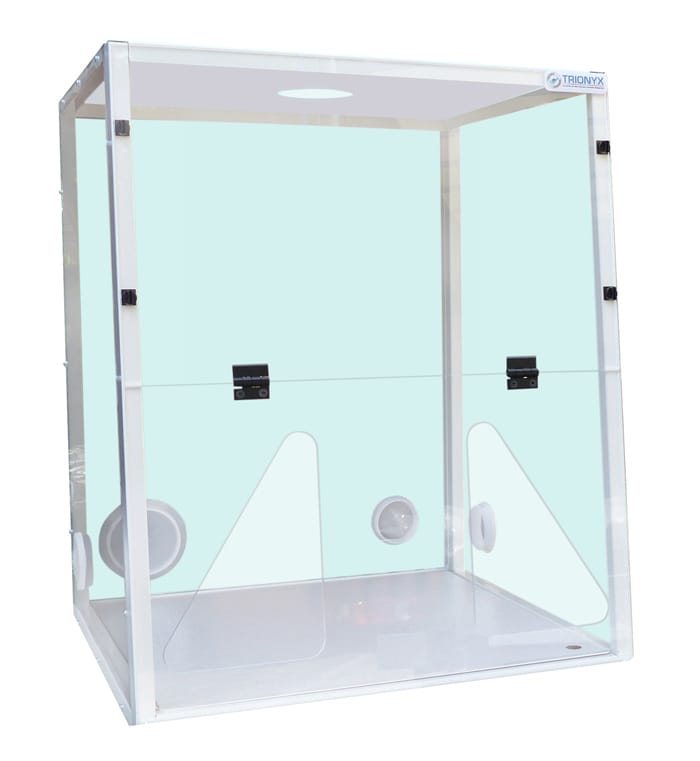 Fume hood LABOPUR® H06 for a connection to the outside - 2 hand passage
