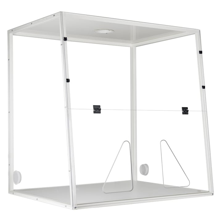 Fume hood LABOPUR® H09 for a connection to the outside - 2 hand passage