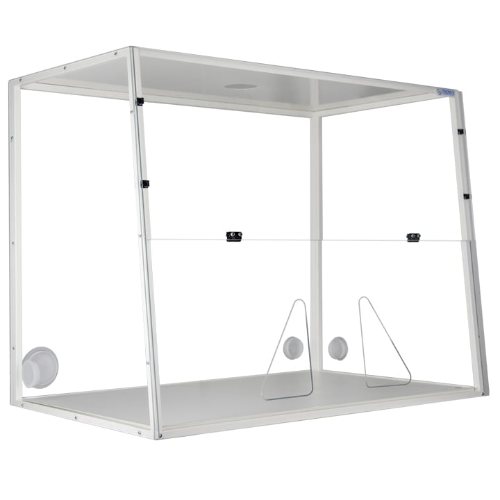 Fume hood LABOPUR® H12 for a connection to the outside - 2 hand passage
