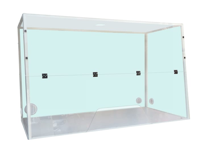 Fume hood LABOPUR® H15 for a connection to the outside - 1 trapezoidal opening