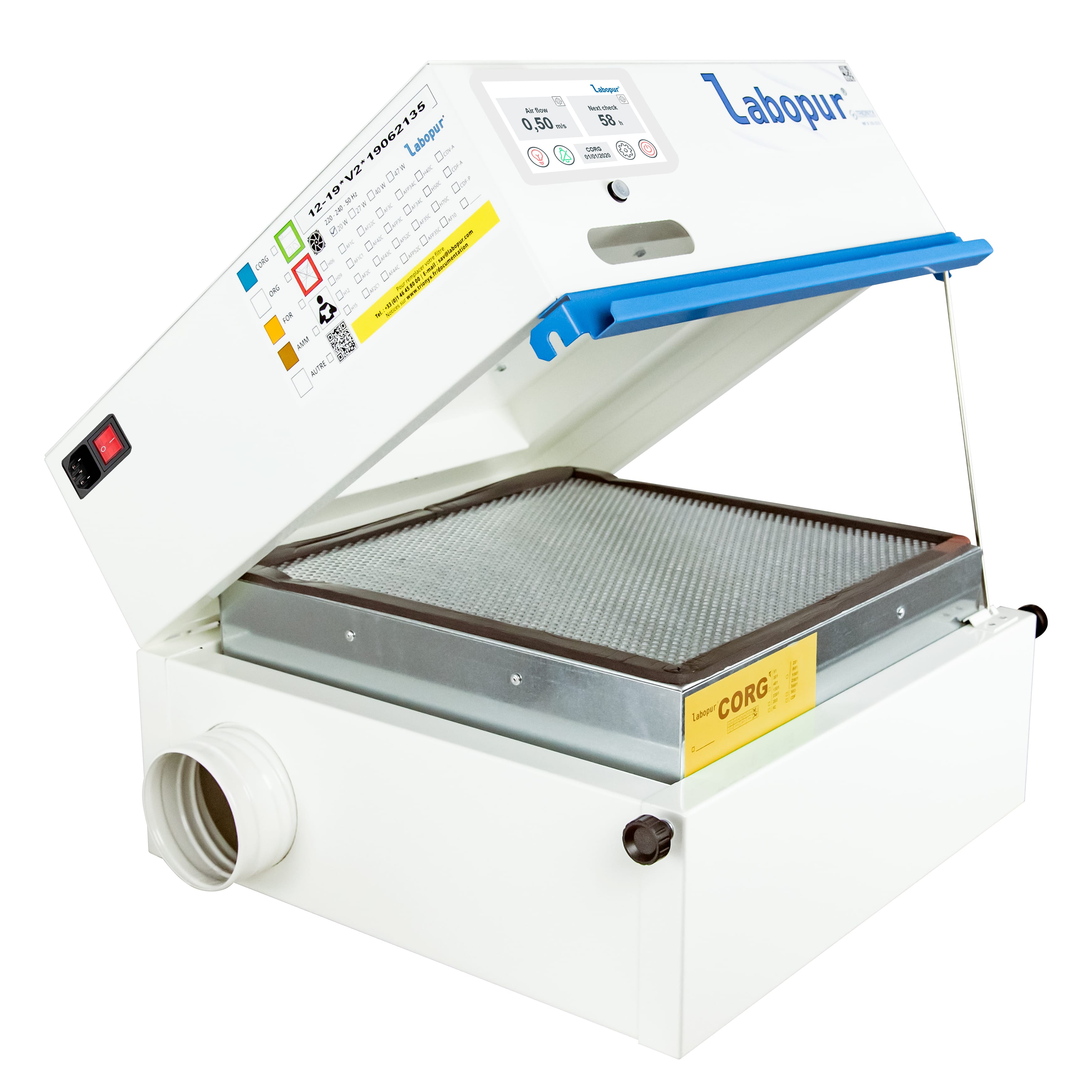 Labopur air recirculation unit with Filtralarme - NF X 15-211
