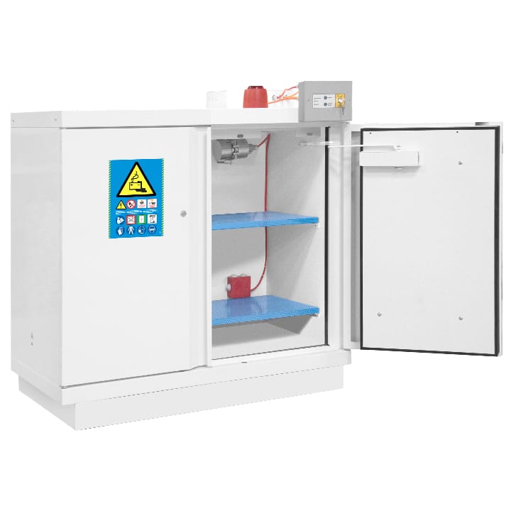 Low Safety cabinet 90 min for lithium batteries 2 doors + VIG190 + 2 E35LI