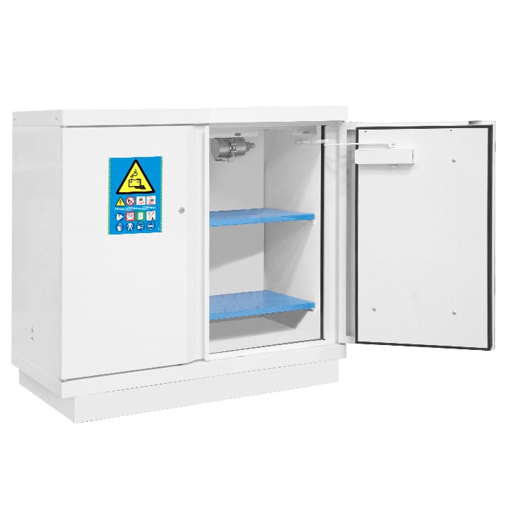 Low security cabinet 90 min lithium batteries 2 doors + 1 fire extinguisher EX100LI + 2 shelves E35LI