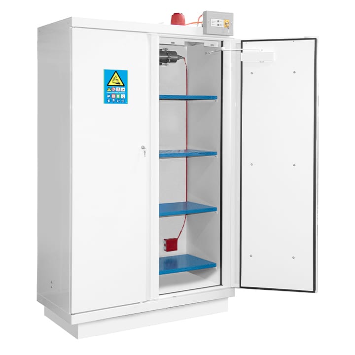 Safety cabinet 90 min for lithium batteries High 2 doors + VIG290 + 4 E35LI