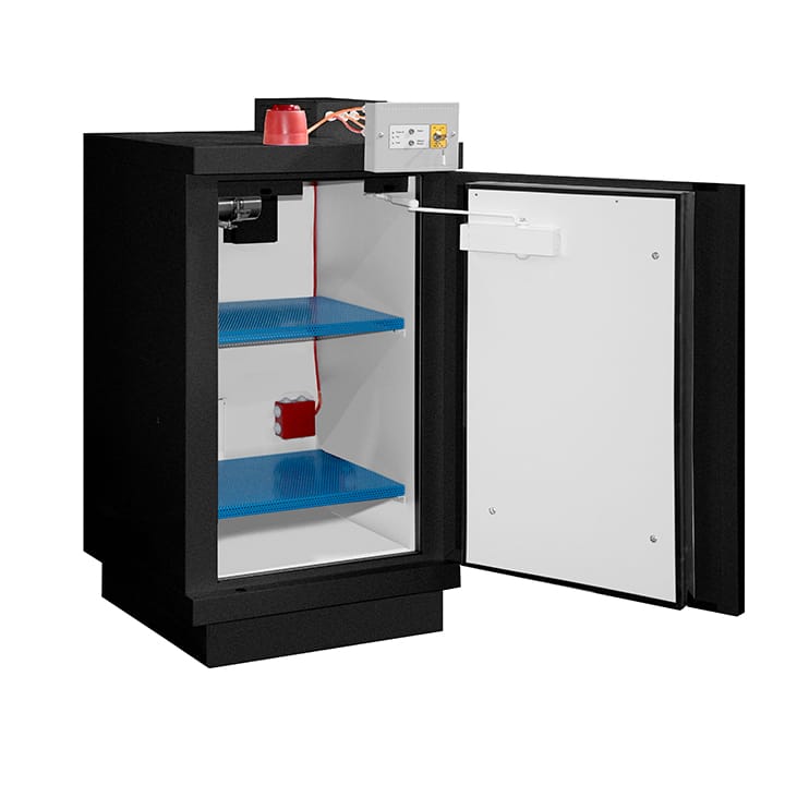 Safety cabinet 90 min lithium batteries Counter 1 door + 2 E48Li + Vig190