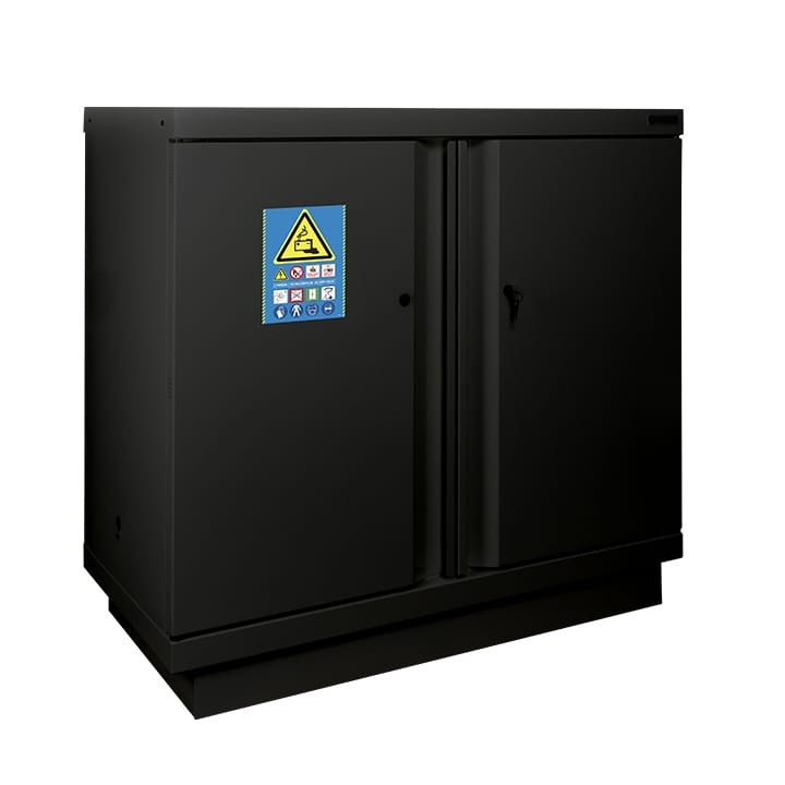Safety cabinet 90 min lithium batteries - Counter cabinet 2 doors to equip